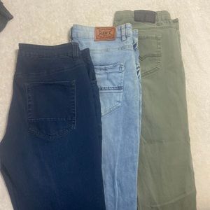3 pairs mens jeans 36/32